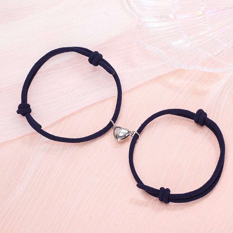 Simple Alloy Love Magnets Attracting Couple Bracelets view 12