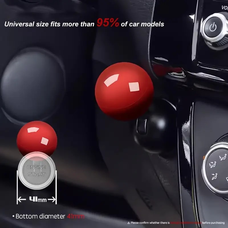 Push Start Button Cover, Joystick Car Engine Start Stop Button Cover Protector, Funny Car Ignition Button Cover Decorations Cool Car Accessories Interior Decor One-Touch Start Button Starter Cover view 5