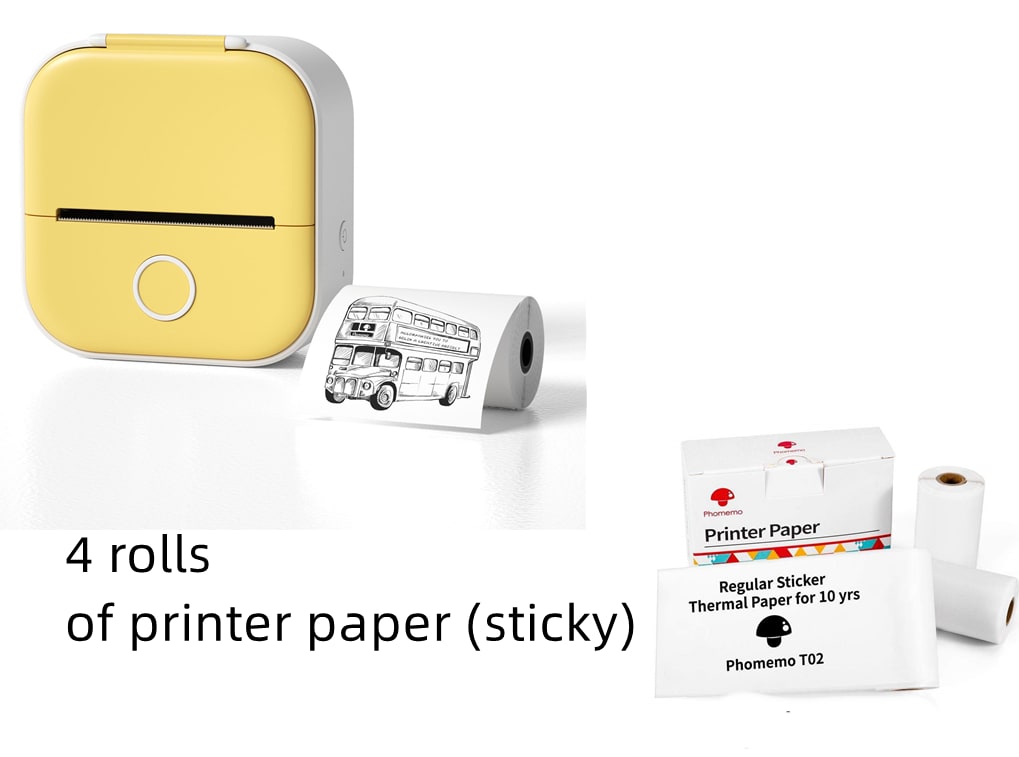 Portable Mini Thermal Label Printer Home Photo Printer Student Wrong Question Printer Bluetooth-compatible Mini Label Printer Price Tag view 56