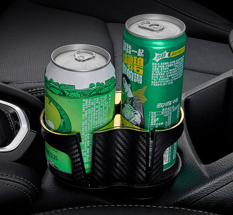 Car Water Cup Holder, Carbon Brazing, One-point Two-piece Beverage Holder, Adjustable Base view 5