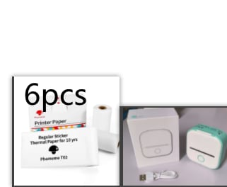 Portable Mini Thermal Label Printer Home Photo Printer Student Wrong Question Printer Bluetooth-compatible Mini Label Printer Price Tag view 51