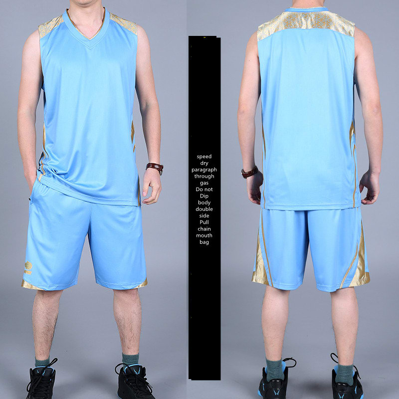 Basketball Sports Suit Men's Summer Casual Wear Sleeveless Thin Vest Running Suit Shorts Sportswear view 9