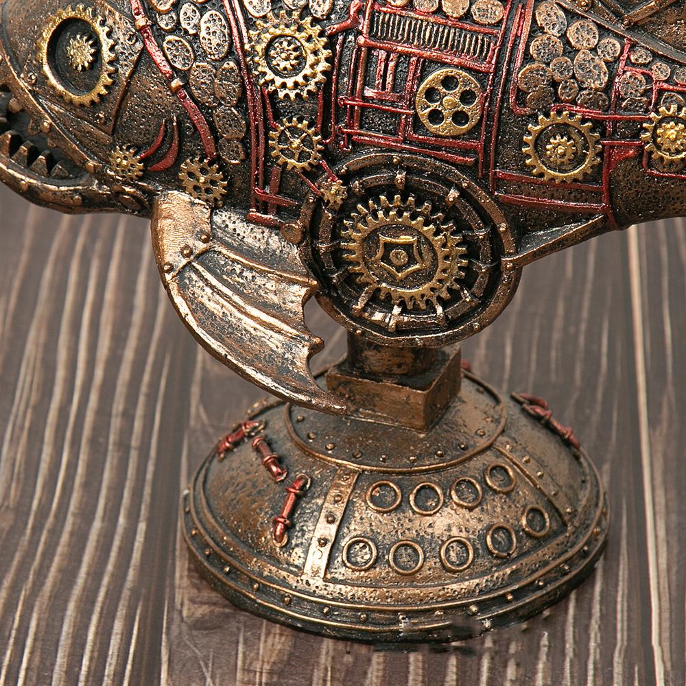 Retro Steampunk Style Black Whale Antique Copper Home Decor view 1
