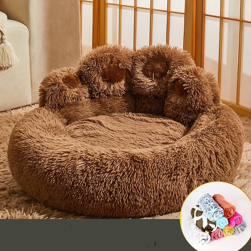 Kennel Warm Medium Large Dog Corgi Golden Retriever Bed Fleece-lined Sofa Mattress view 4