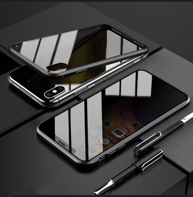 Phone Case Anti-peep Magnetic Protective Shell Magnetic Privacy Glass Case For Phone view 20