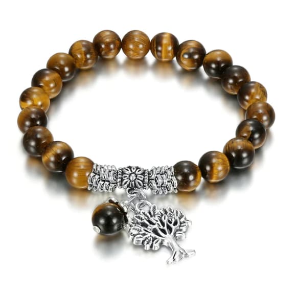 Tree Of Life Simple Natural Stone Bracelet view 4