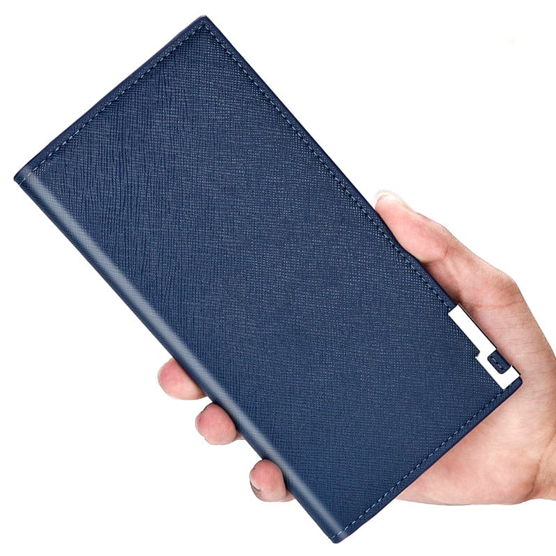 Men's Leather Long Card Case Wallet view 5