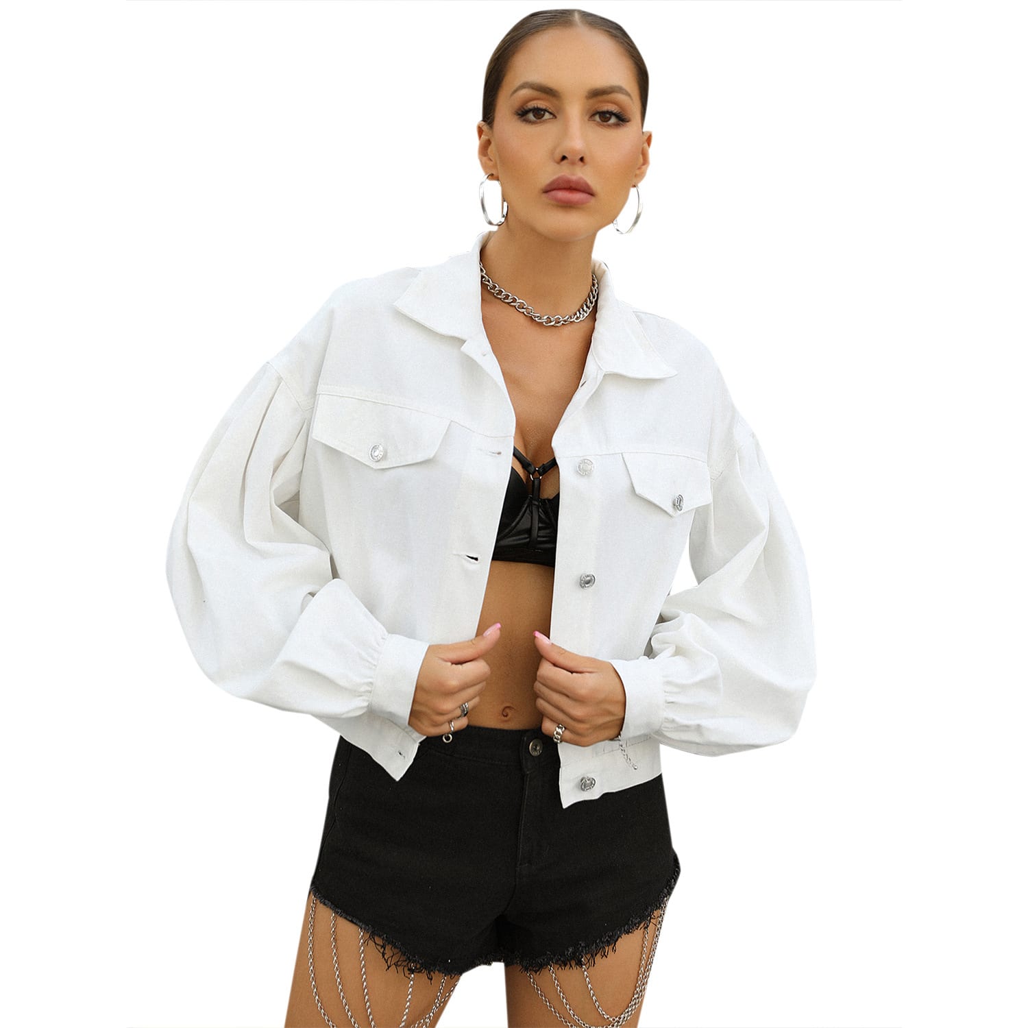 Casual Street Hipster Loose All Match Short Denim Jacket