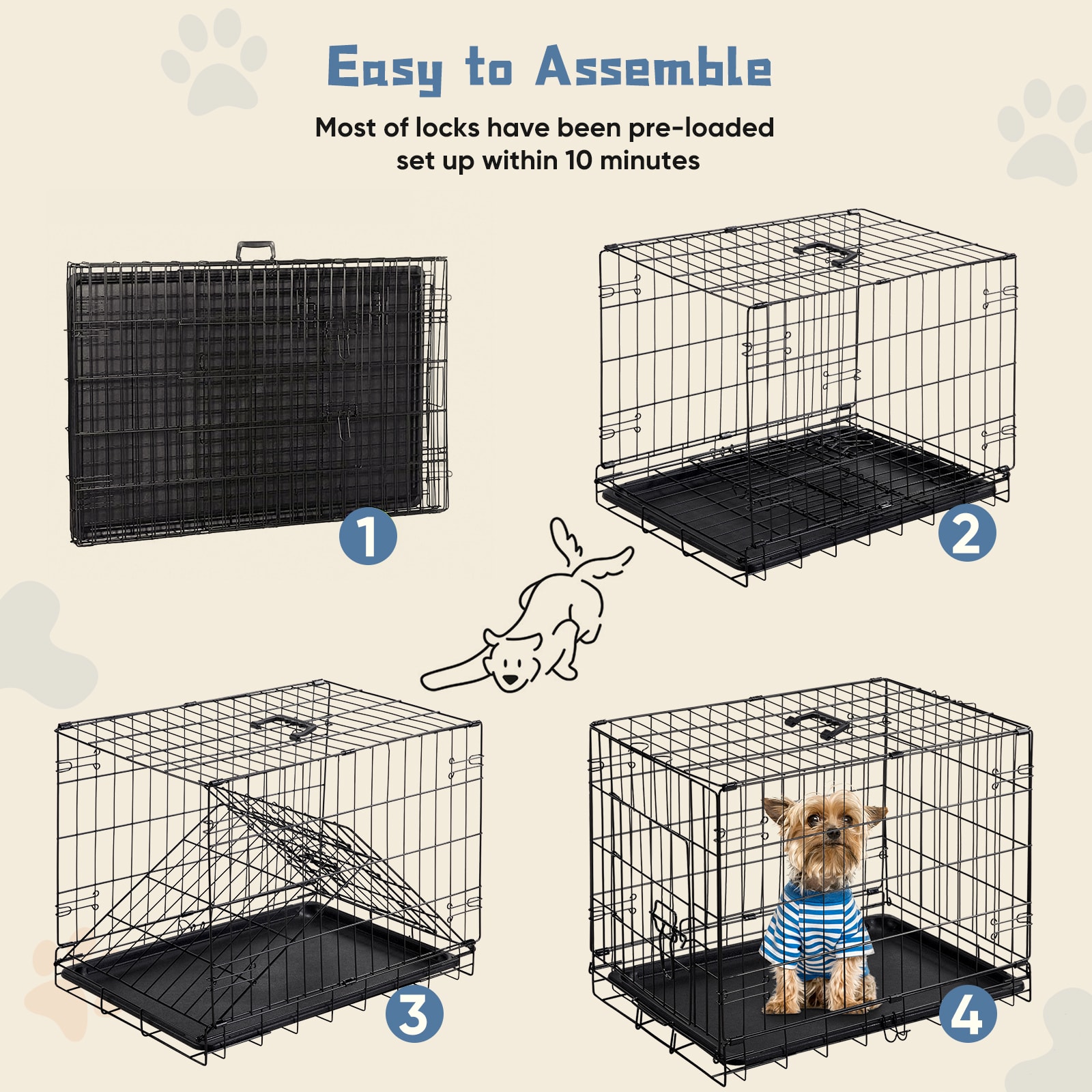 24-30 Inch Single Door Dog Cage view 8