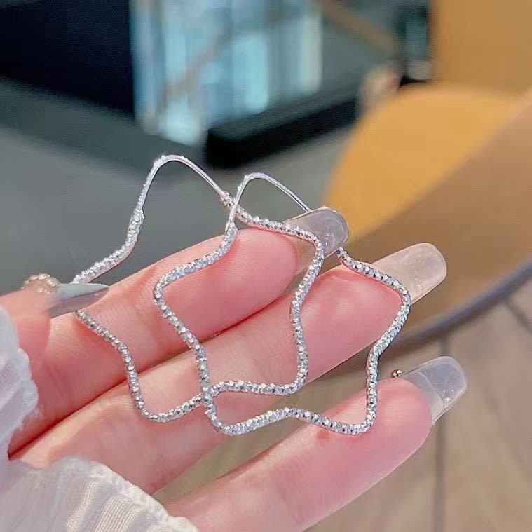 1 Pair 999 Sterling Silver Geometric Hoop Earrings, Minimalist Style, Perfect For Daily Wear And Valentine's Gift view 9