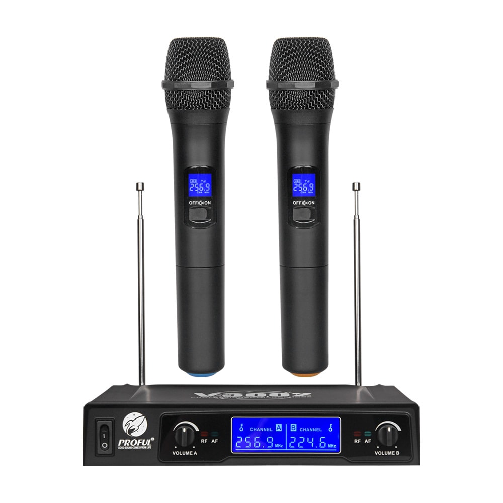 One With Two Handheld Wireless Microphones view 3