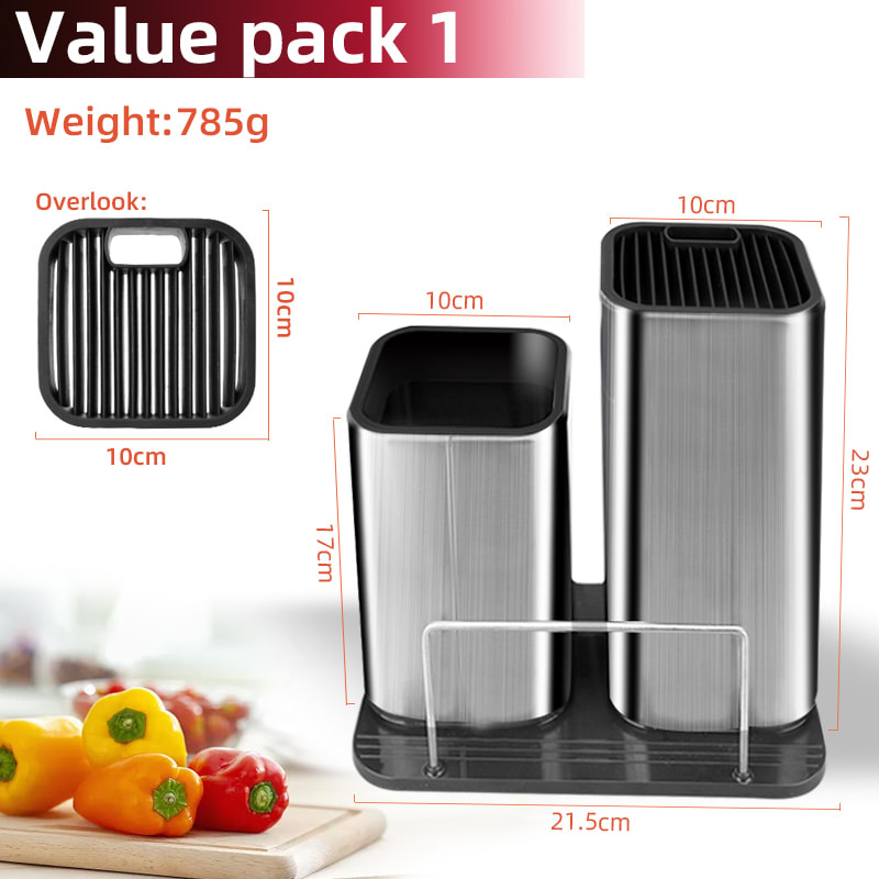 Drainable Knife Chopping Board Holder Size Chopper Holder view 3