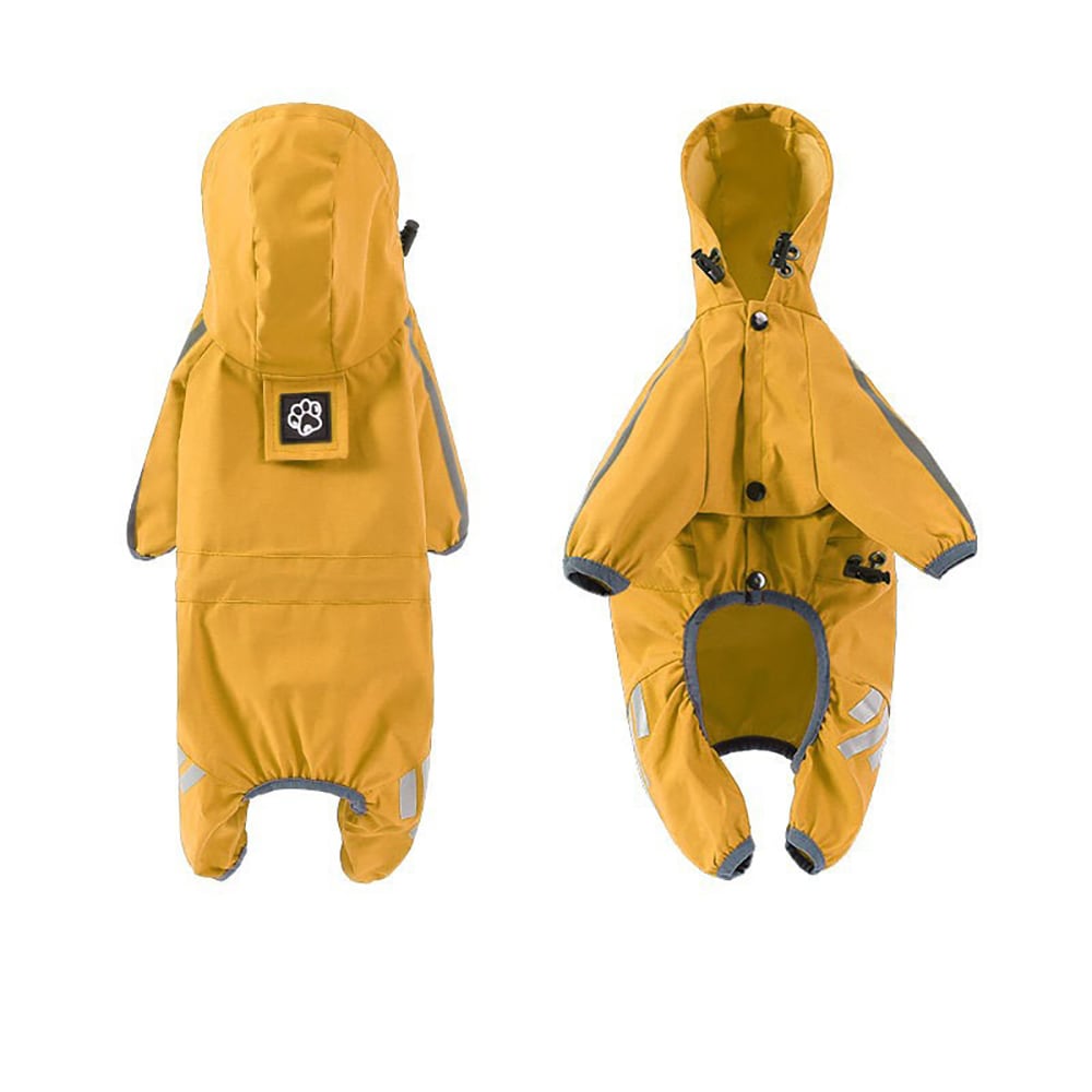 Dog Raincoat With Reflective, Waterproof Dog Rain Jacket With Hood, Leash Hole, Reflective Strap For Small Medium Dogs, Lightweight Puppy Clothes view 18