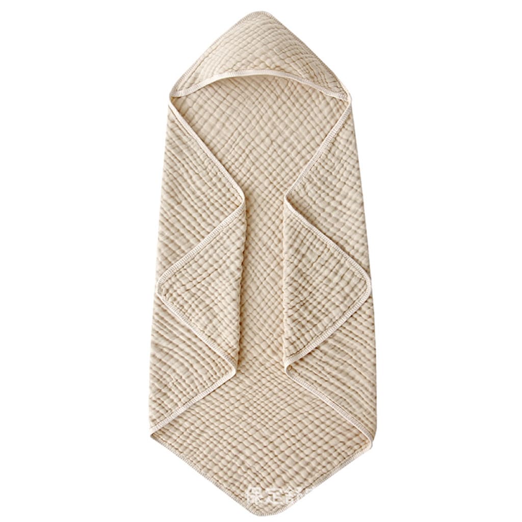 Hooded Baby Towels For Newborn Muslin Cotton Baby Bath Towel With Hood For Babies, Infant, Toddler And Kids, Large 90x90cm, Soft And Absorbent Newborn Essential view 3