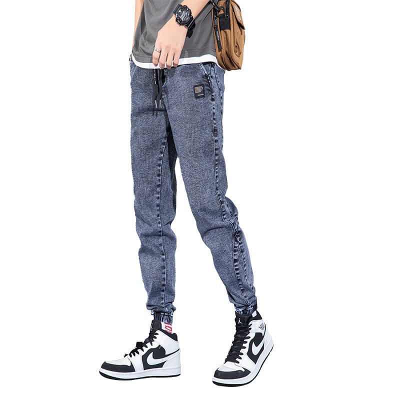 Cotton Trousers Micro-elastic Spot Denim Men's Clothing view 6