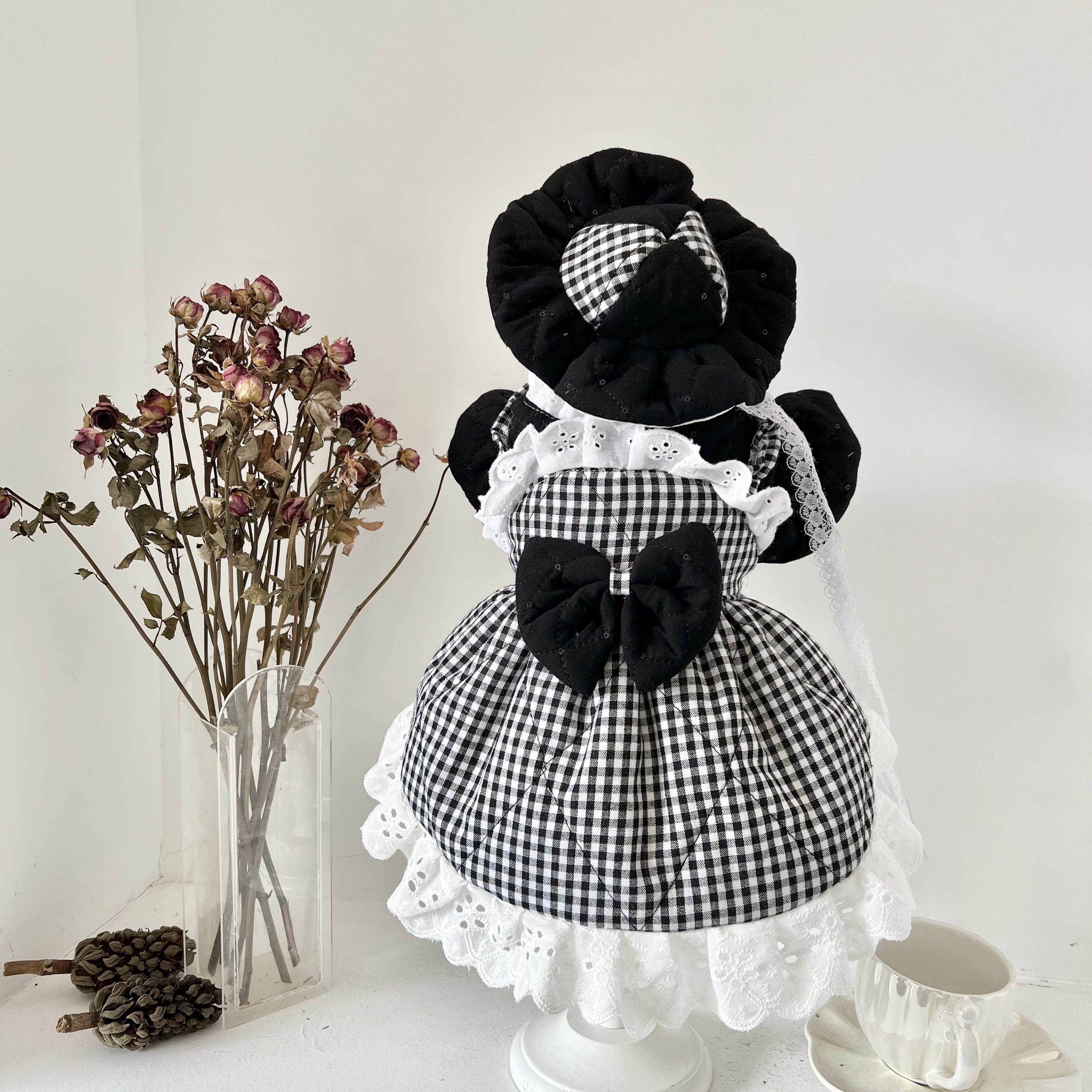 Cat's Winter Quilted Thousand Bird Ge Malzisbomi Dress view 5