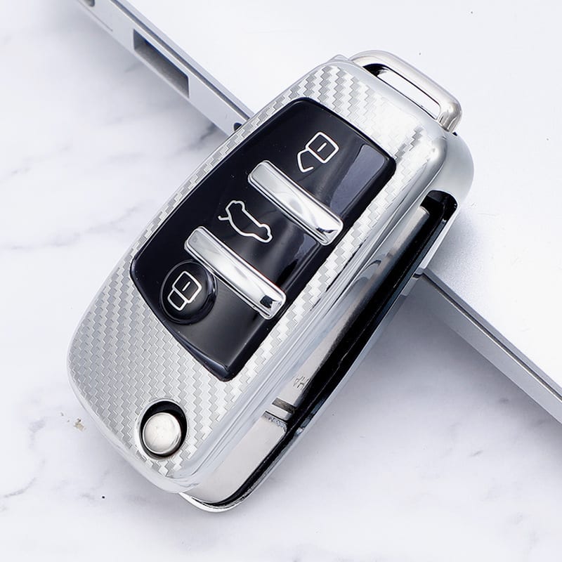 Carbon Fiber Pattern Car Key Protector view 5