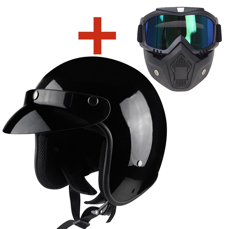 Retro Motorcycle Helmet Male Motorcycle view 11