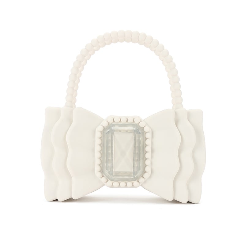 All-match Bow Princess Style Jelly Sweet Tote Bag view 8