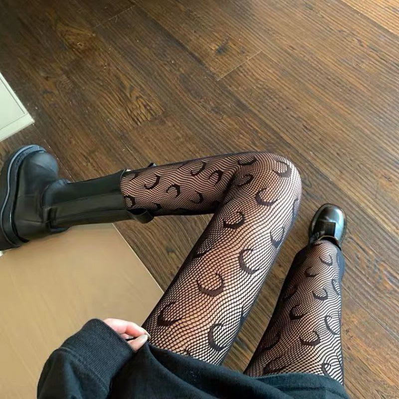 Japanese Lolita Retro Lace Soft Girl Pantyhose Sexy Hollow Net Stockings Ins White Silk Bottoming Stockings view 4