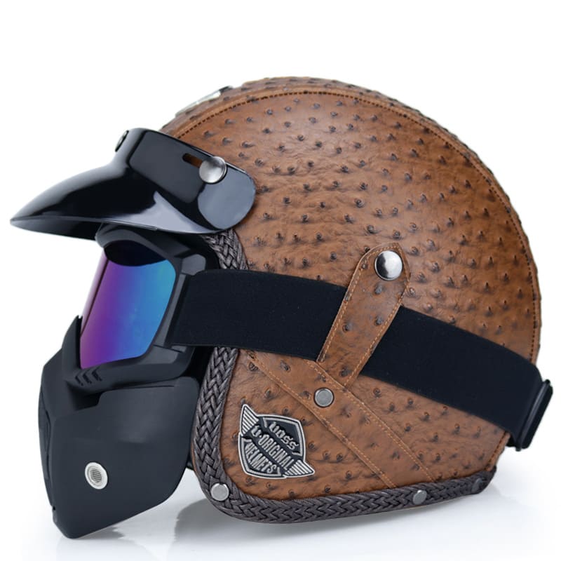 Retro Motorcycle Helmet Male Motorcycle view 21
