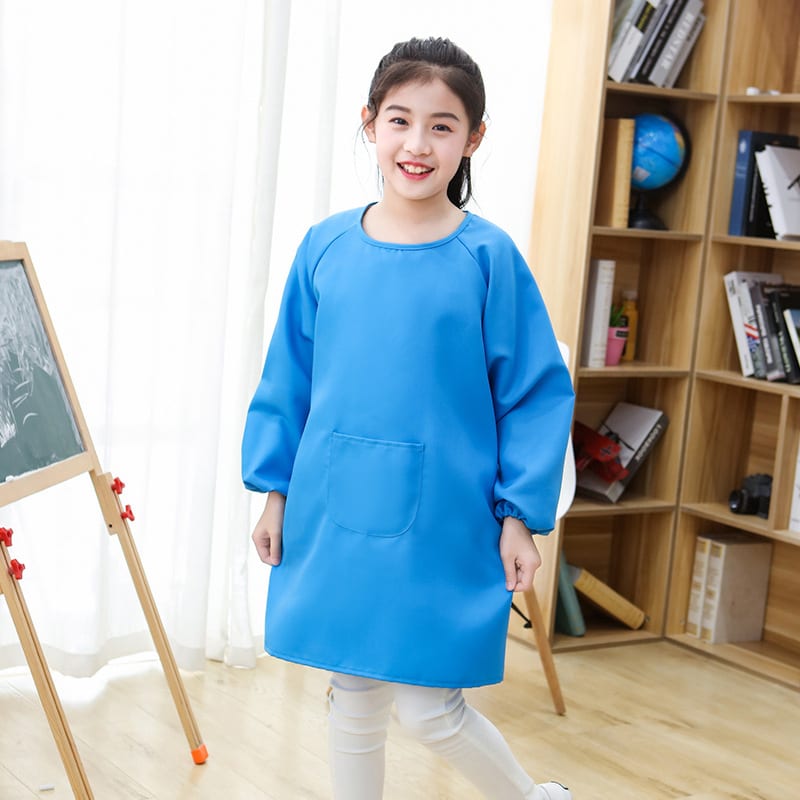 Kindergarten Backwearing Coverall Children's Long-sleeved Apron view 2
