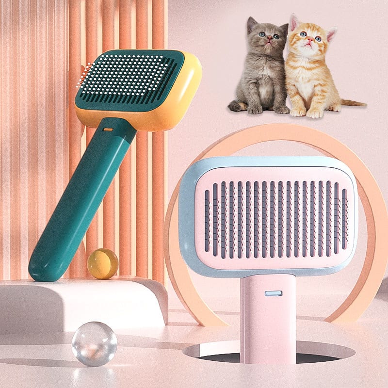 New Pet Cat Dog Hair Brush Hair Massage Comb Open-Knot Brush Grooming Cleaning Tool Stainless Steel Comb view 3