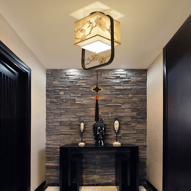 New Chinese Flower-and-bird Chandelier With Single Head view 5
