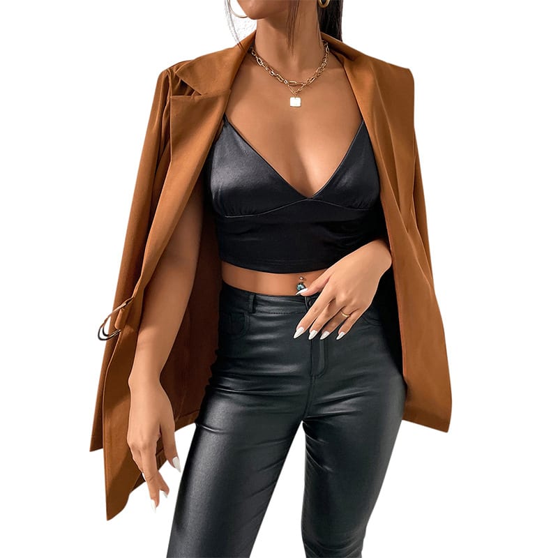 Fashion Lapel Slim Cardigan Temperament Suit Jacket Women's Clothing view 2