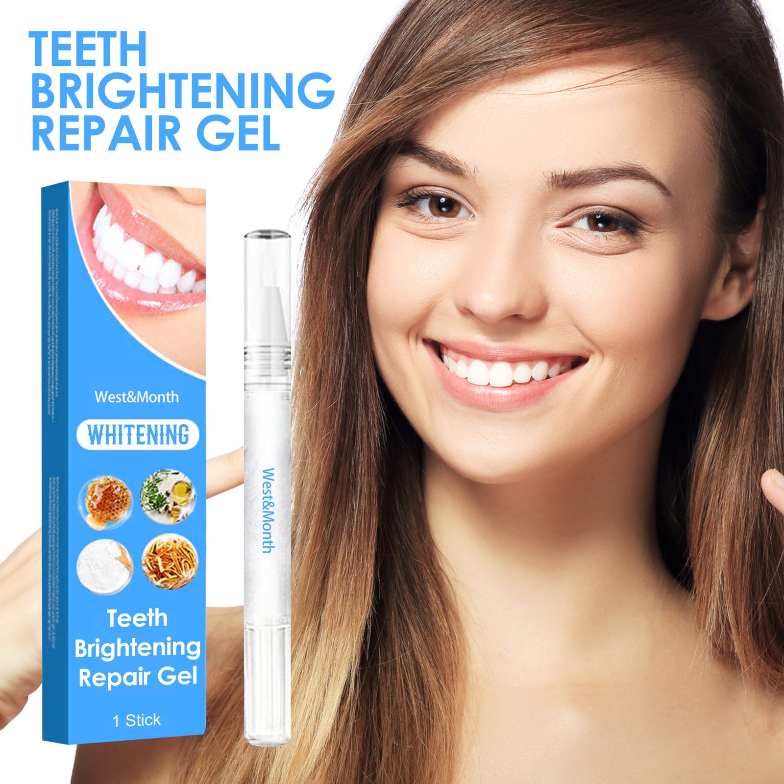 West&Month Tooth Brightening & Repair Pen Oral Care Teeth Cleaning & Brightening Pen view 4
