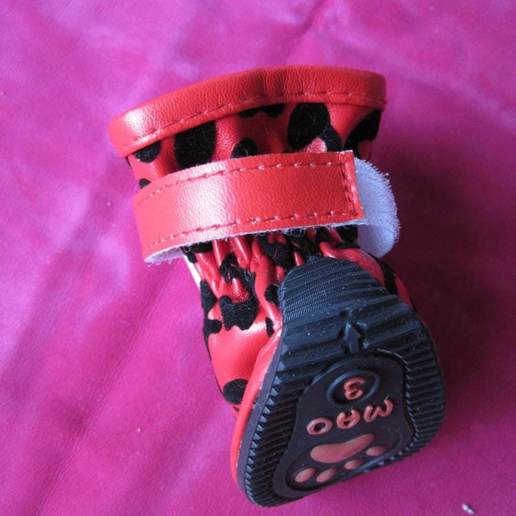 New Fashion PU Leopard Print Pet Shoes view 6