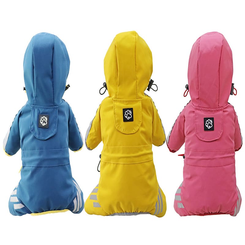 Dog Raincoat Full Package Four Feet Waterproof Rain Cape Pet Products view 5