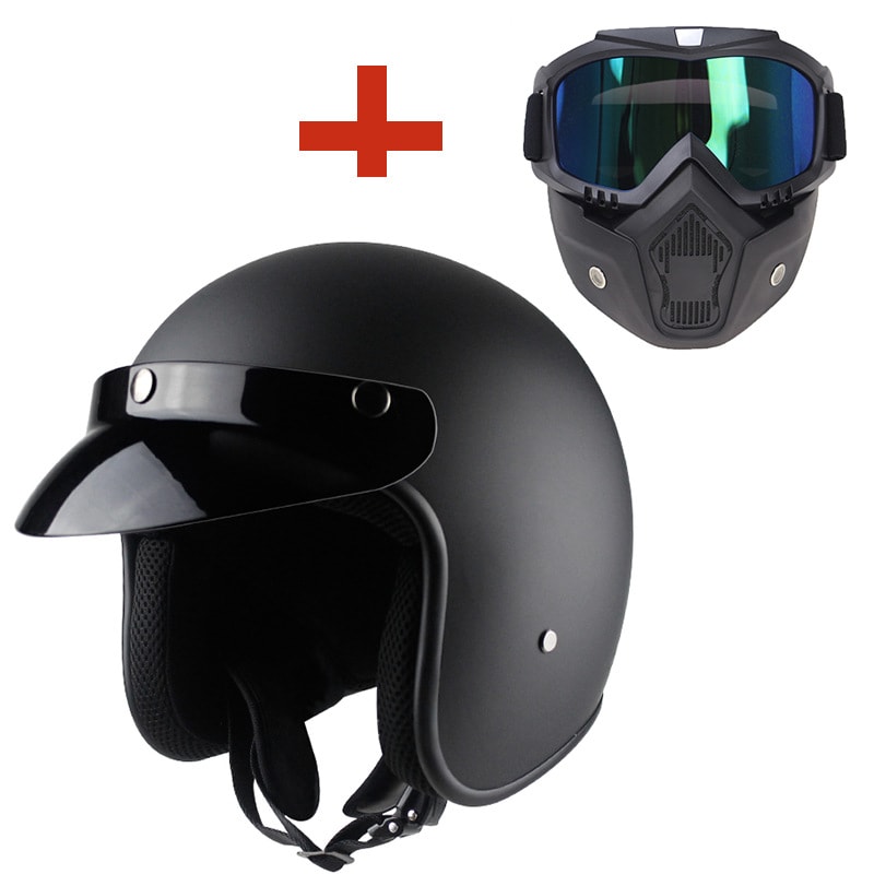 Retro Motorcycle Helmet Male Motorcycle view 26