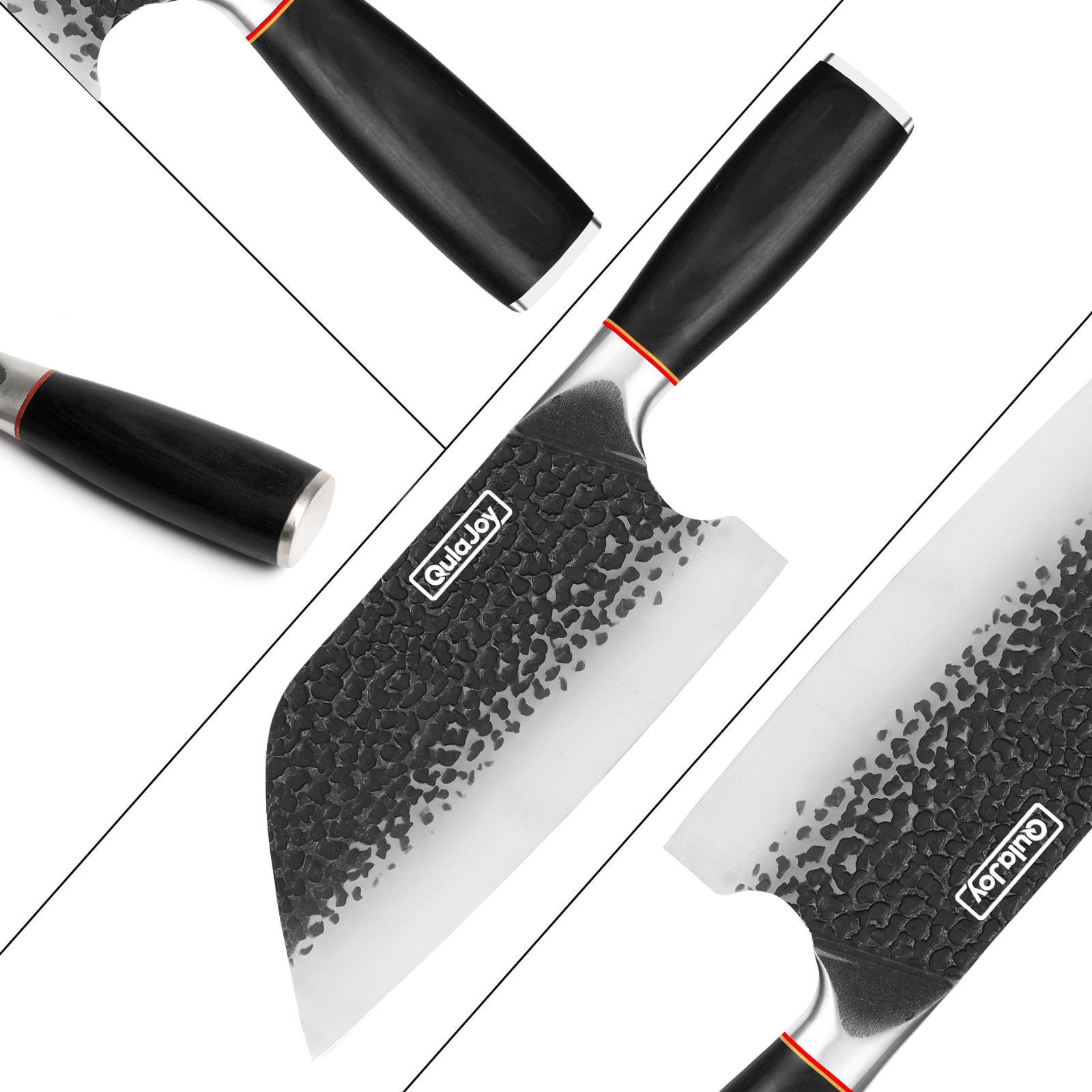 Qulajoy Meat Cleaver Knife - 7.3 Inch High Carbon Stainless Steel Butcher Knife For Meat Cutting Slicing Vegetables- Professional Chopper Knife For Home Kitchen Chef Knife view 22