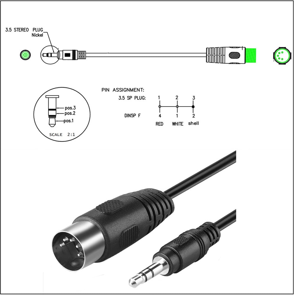 3.5 Audio Plug Rotary Wiring view 3