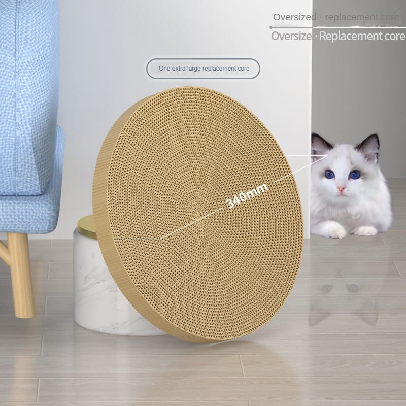 NEW Round Cat Scratching Board Wear-resistant Anti-scratch Claw Grinder Furniture Protector Pet Products view 7