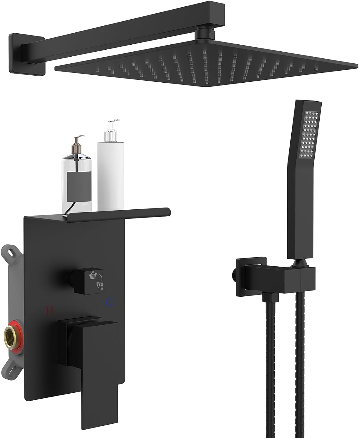 Rainwater Shower System With Storage Rack, Unable To Ship On Weekends view 8
