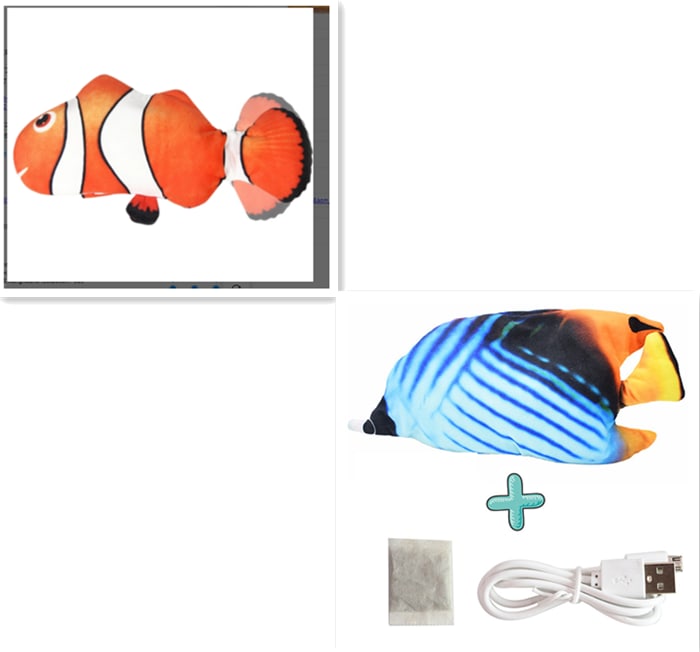Electric Funny Cat Simulation Fish Beating Usb Jumping Cat Toy view 33