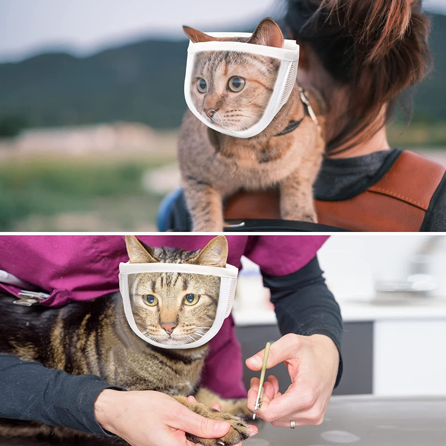Anti Bite Puppy Kitten Muzzles Mask Pet Product Cat Muzzle Breathable Dogs Cats Bathing Grooming Tools view 5