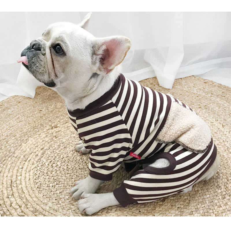 Pet Parent-child Wear Striped Four-legged Padded Sweater view 5
