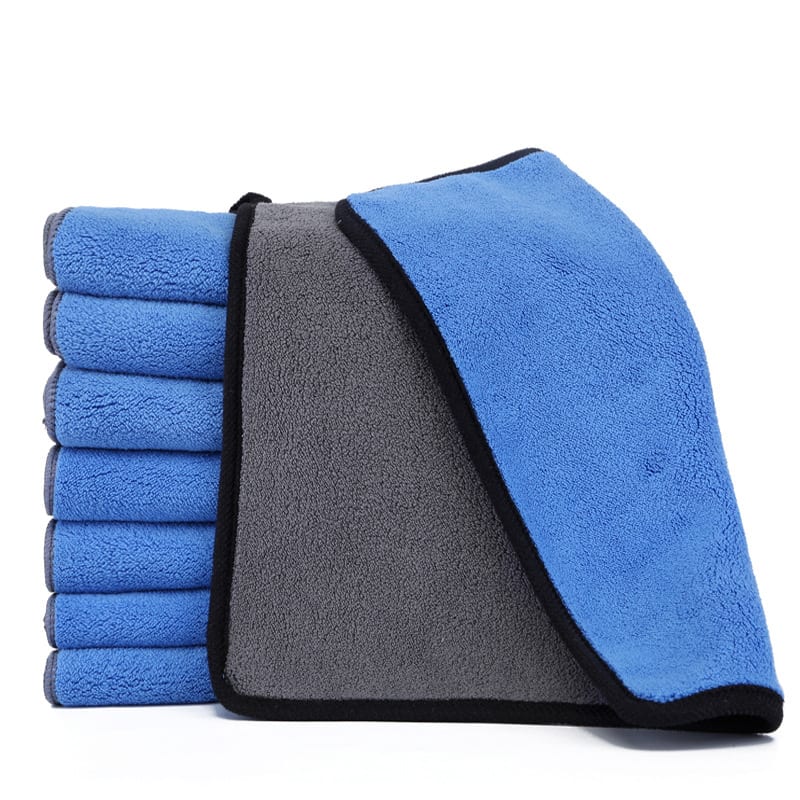 Two Color Double Sided Cleaning Car Wash Towel view 4