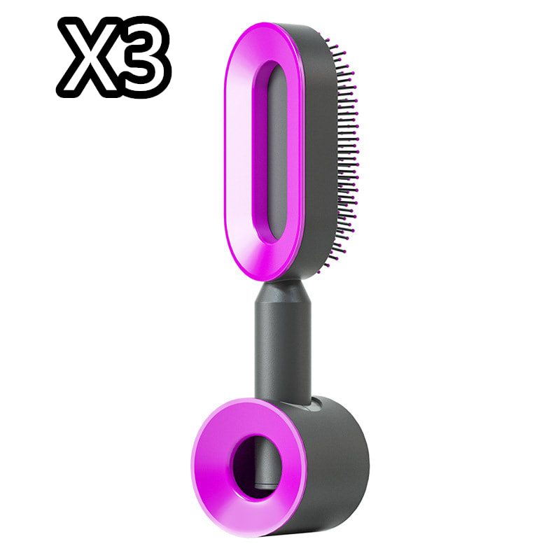 Self Cleaning Hair Brush For Women One-key Cleaning Hair Loss Airbag Massage Scalp Comb Anti-Static Hairbrush view 54