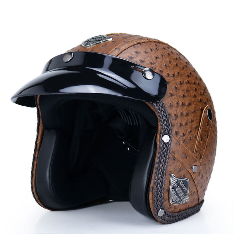 Retro Motorcycle Helmet Male Motorcycle view 19