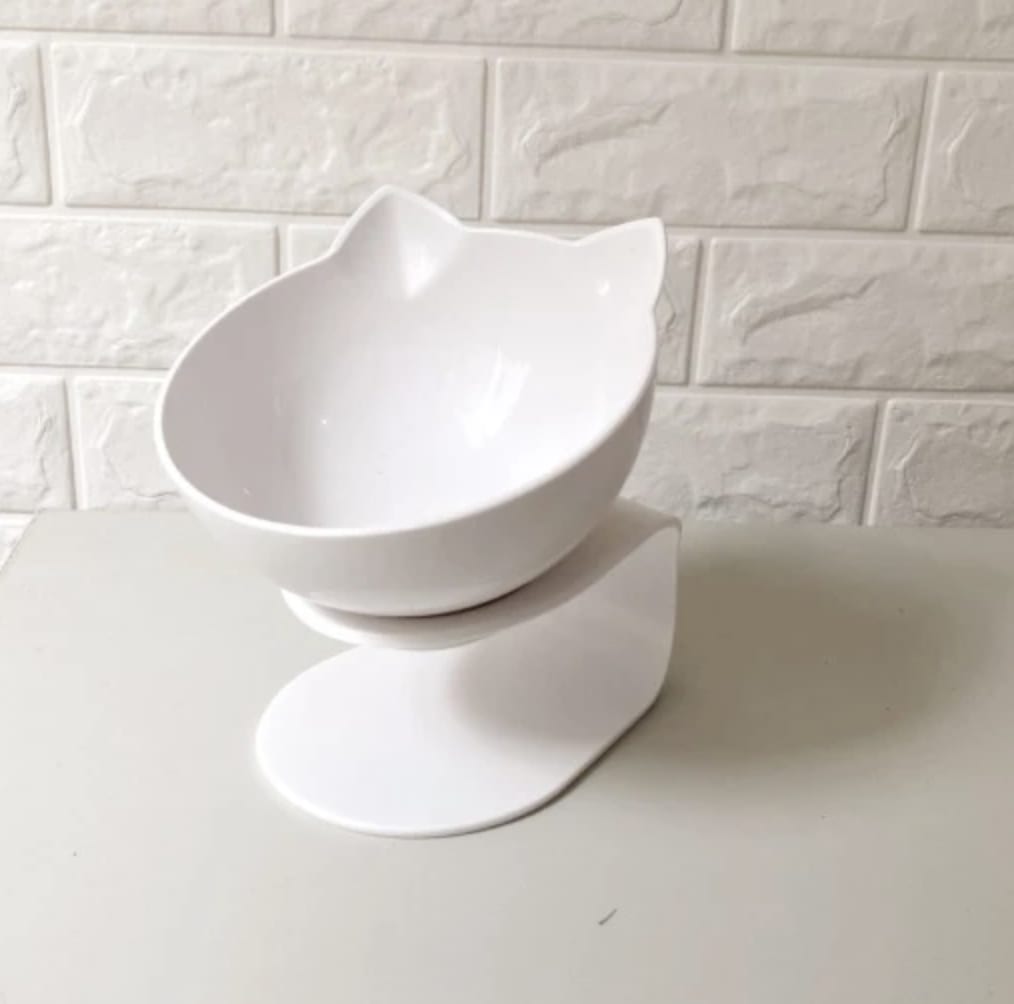 Cat Elevated Feeder Stand With Transparent Bowl view 16