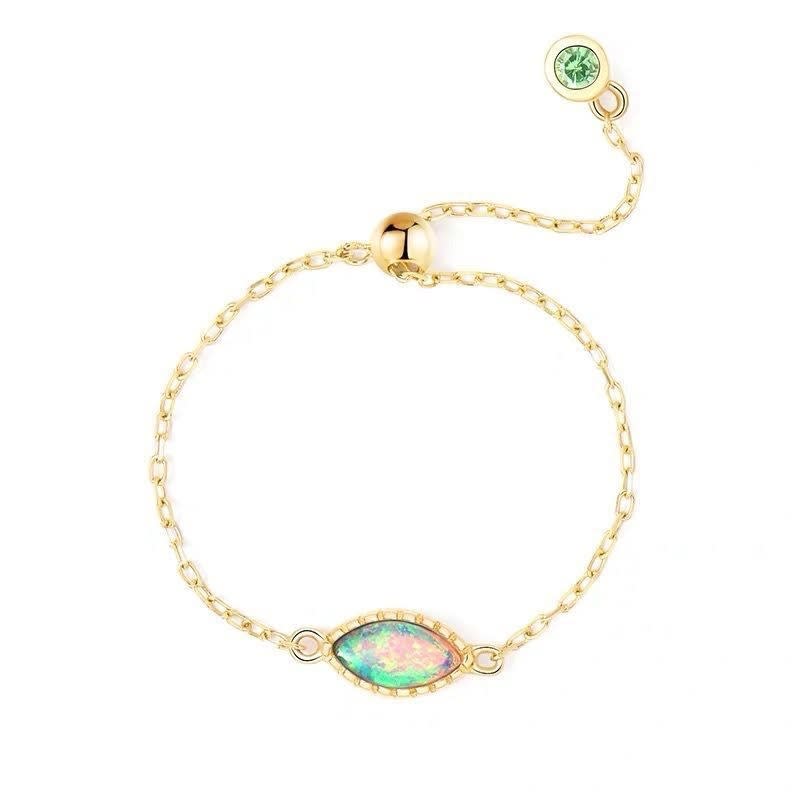 Chain Ring With Adjustable Inlay Safari Colorful view 1