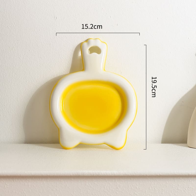Ceramic Cat Bowl Cat Plate Snack Bowl Rice Bowl Dinner Plate Cat Food Bowl Pet Plate Shallow Mouth Bowl view 6