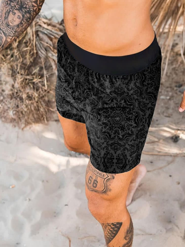 Men's Printed Casual Quick Dry Beach Pants