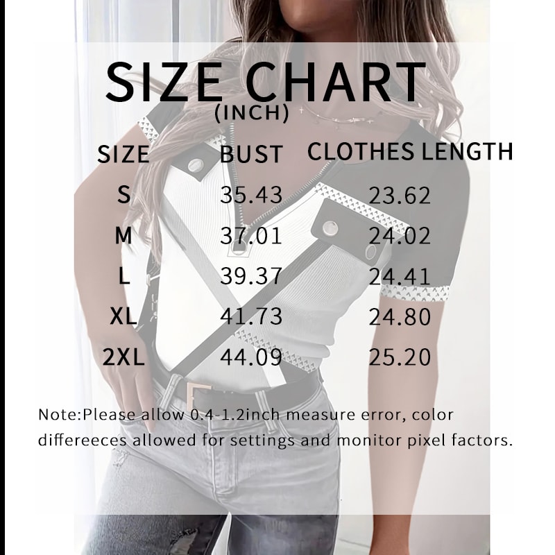 Women's Color Block Zipper T-Shirt, Casual Short Sleeve Summer Top view 6
