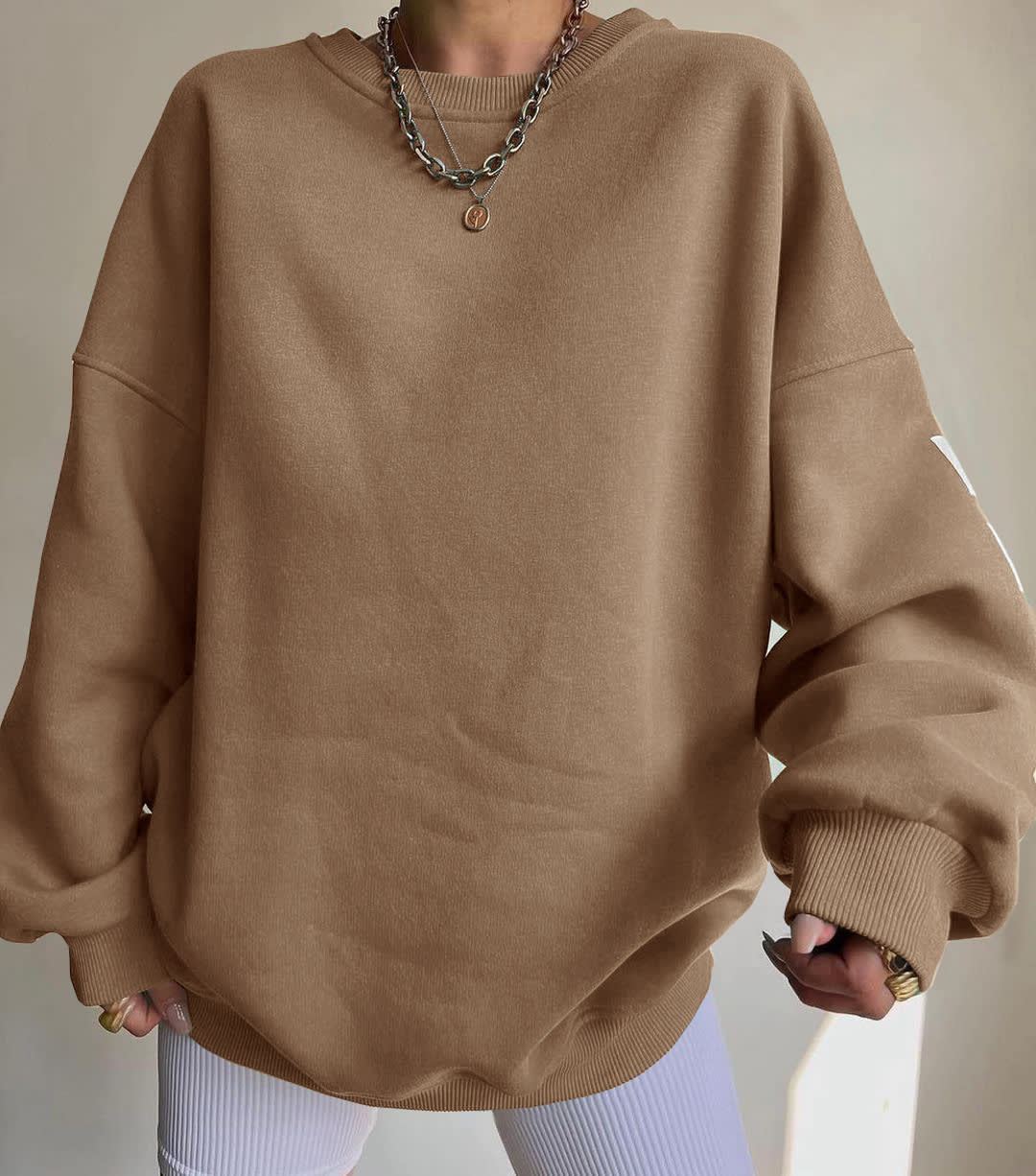 Women's Casual Fashion Print Thickened Versatile Top view 2