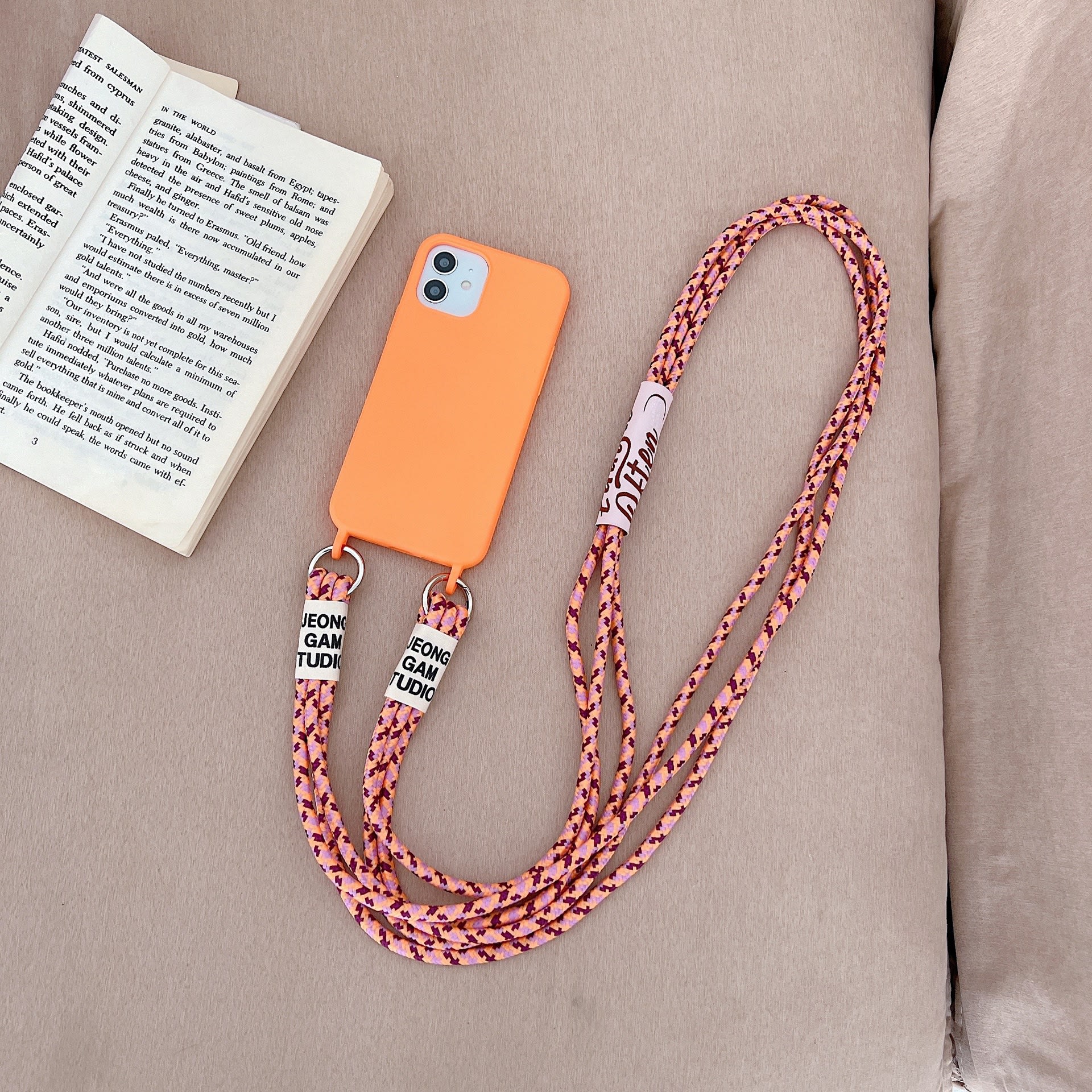 Long Diagonal Strap Liquid Silicone Phone Case view 19